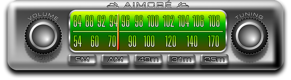 Automobile old radio dial